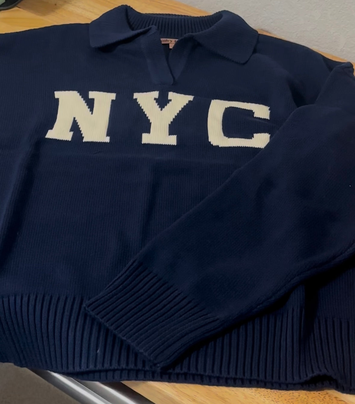 NYC Knit Sweater Top